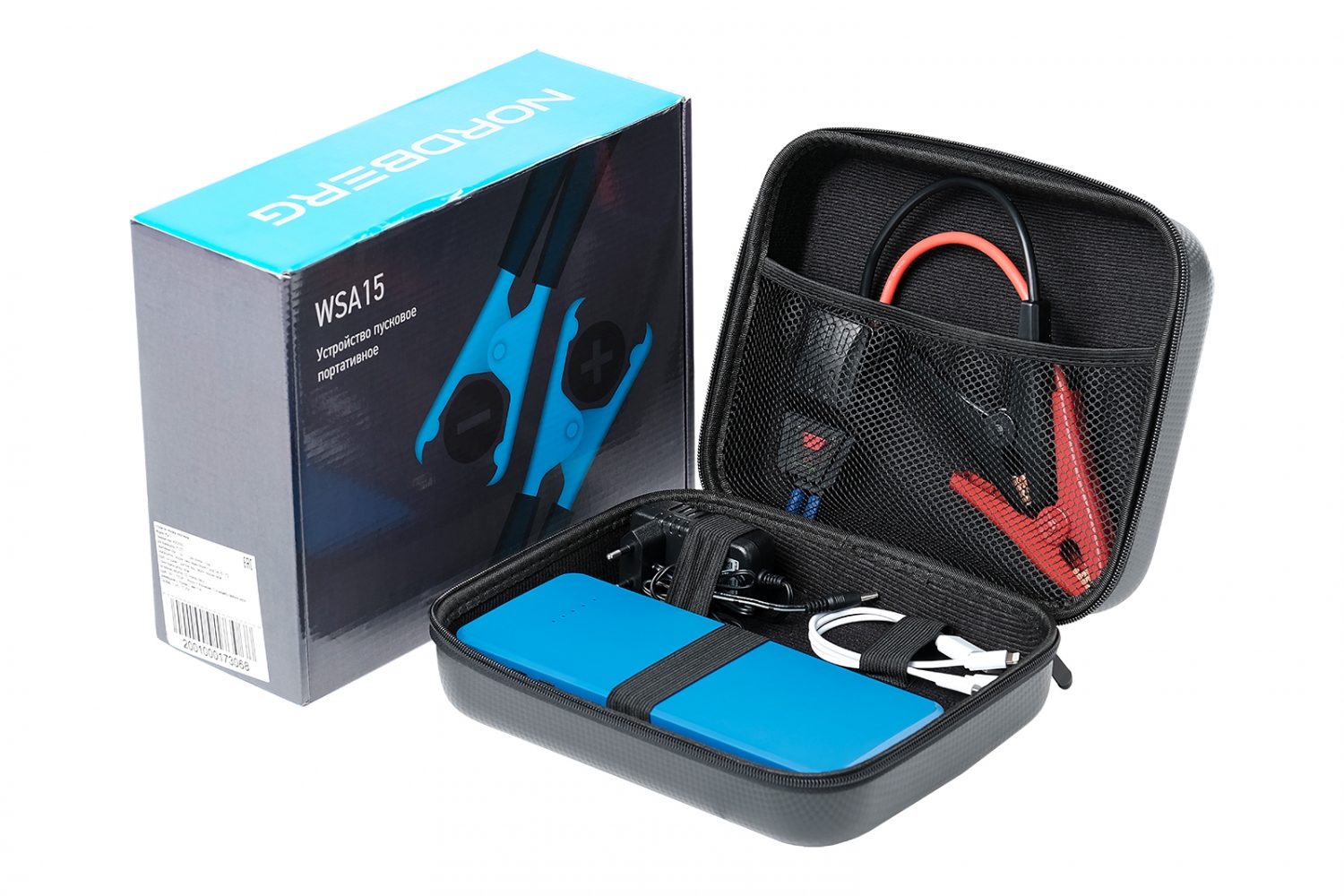 Пусковое портативное устройство 5/12 В, 15 А·ч