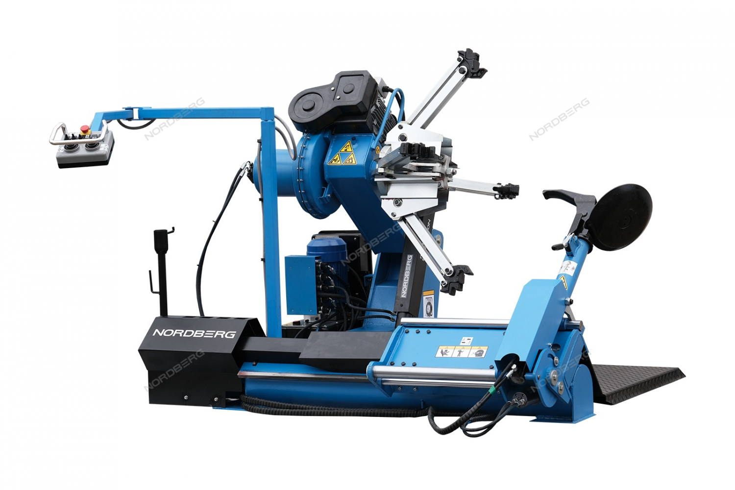 Станок шиномонтажный для грузовых машин, двухскоростной, с пультом на штанге, 380 В, синий