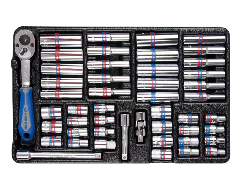 Набор торцевых головок 1/4 с принадлежностями, ложемент, 48 предметов 