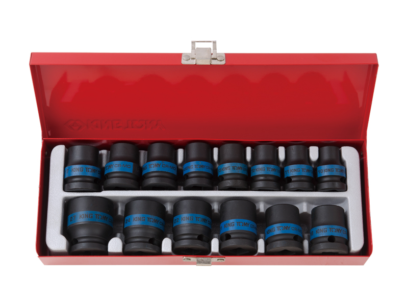 Набор ударных торцевых головок 1/2 шестигранные, 14 предметов 