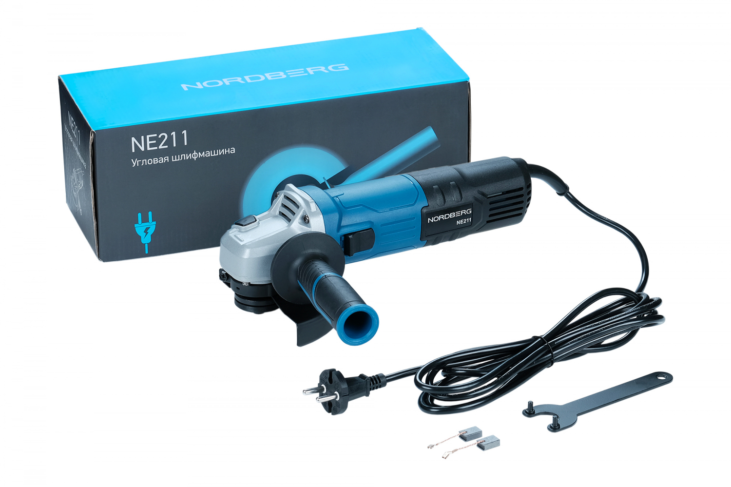 Угловая шлифмашина с регулировкой оборотов, 125 мм, 1050 Вт