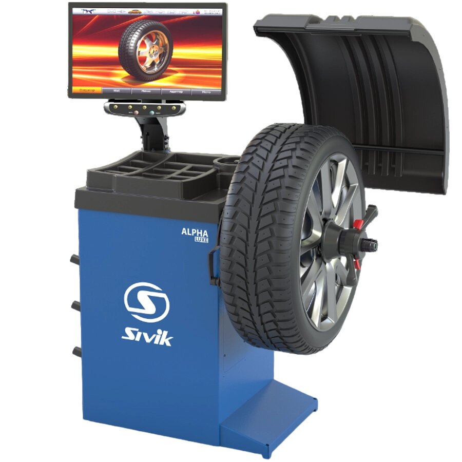 Станок для балансировки колес автомототранспортных средств СБМП-40 Л Alpha Luxe 