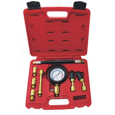 Компрессометр бензиновый, 0-21 атм, кейс, 8 предметов 