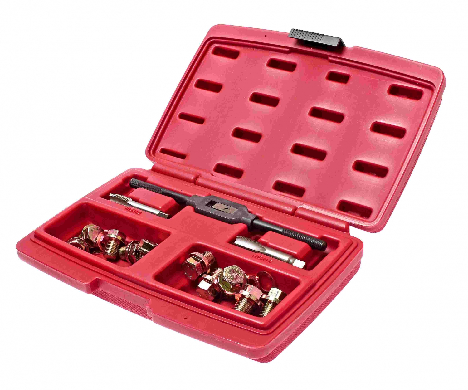 Набор для ремонта маслосливных отверстий 12мм и 14мм (в кейсе)