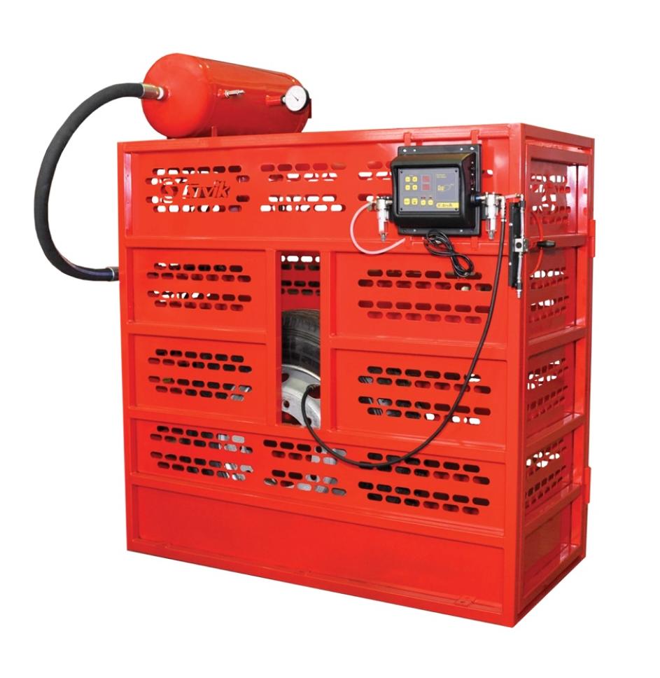 Пост накачивания грузовых колес