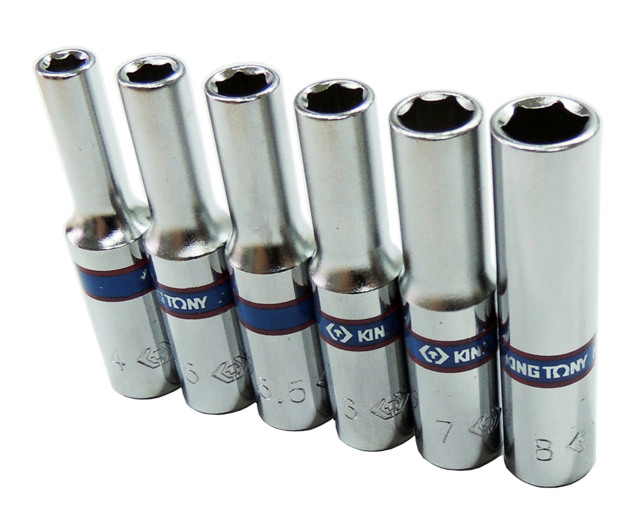 Торцевая головка глубокая 1/4" 6 гр. 4,5мм