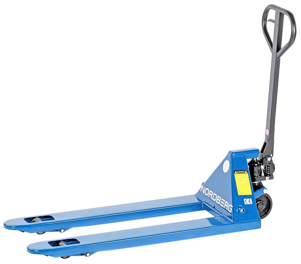 Тележка складская гидравлическая 2 т, с ПУ колесами 