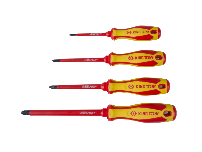 Отвертка крестовая  Phillips №2, 100 мм, диэлектрическая 