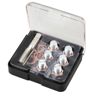 Набор для ремонта масляных пробок М13х1,5, кейс, 19 предметов 