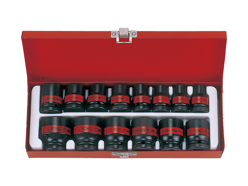 Набор ударных торцевых головок 1/2 шестигранные, 14 предметов 