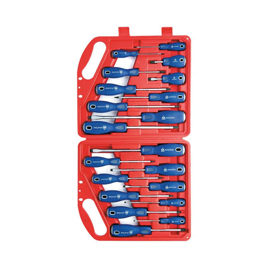 Набор отвёрток в пластиковом кейсе, 20 предметов 