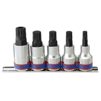 Набор торцевых насадок 1/2", SPLINE, М8-М16, 5 предметов 