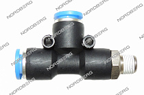 Переходник C.01.04.FPD 8-01 D8 1/8" для взрывной подкачки T-обр. для NORDBERG 4639