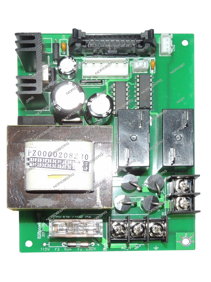 NORDBERG ЗАПЧАСТЬ ПЛАТА X002322 питания для 4523A/ 4523C