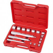 Набор оправок алюминиевых для подшипников, 10-32 мм, кейс, 16 предметов 