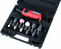 Пневмобурмашинка 1/4" с комплектом насадок в кейсе