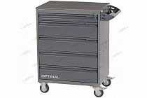 Тележка инструментальная, 5 выдвижных ящиков