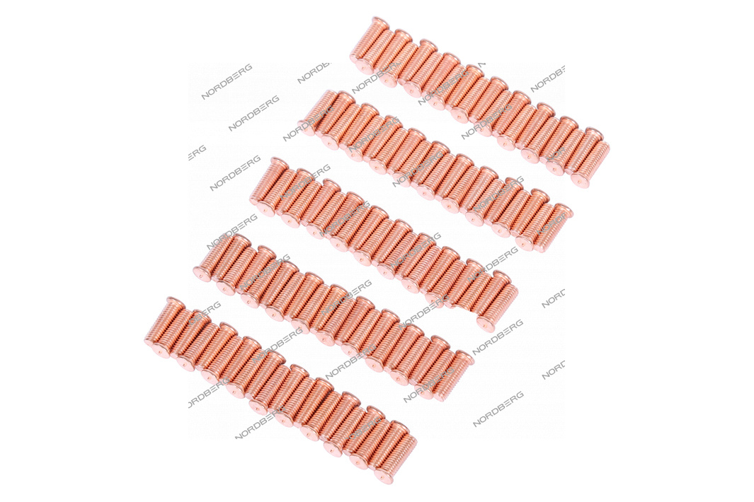 Болт омедненный для сварки, M5х16, 100 шт. NORDBERG F016(M5)