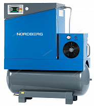 Компрессор винтовой, 11 кВт, ресивер 500 л, 10 бар, 1450 л/мин, осушитель