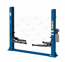Подъемник двухстоечный 4 т, нижняя синхронизация, H=2,8 м, 380 В, синий