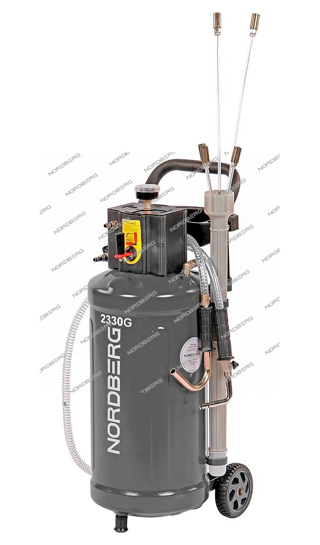 Установка для сбора масла пневматическая, 30 л, серая NORDBERG 2330G