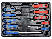 Набор отверток 10 предметов, ложемент, king tony 