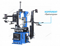 Станок шиномонтажный автомат, инверторный, стол с накладками, 220 В, синий