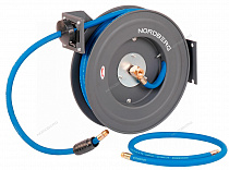 Шланг воздушный на стальной катушке, гибридный ПВХ Ø 12х18 мм, 15 м