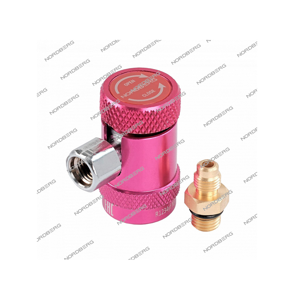 Муфта быстросъемная R1234yf высокое давление (красная)