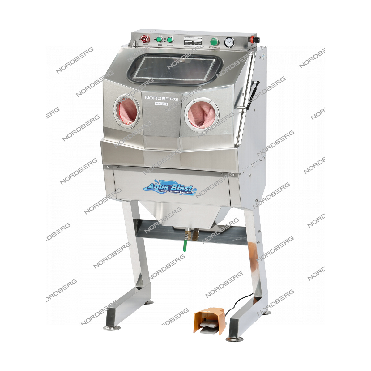Установка из нержавеющей стали для мойки деталей NORDBERG NW160H