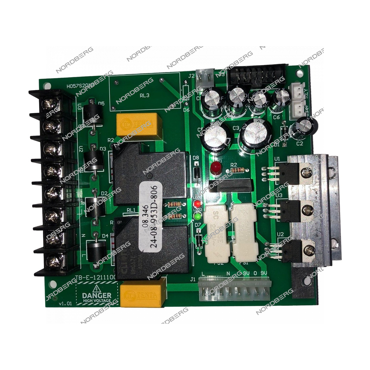 Плата питания для 4524E, 4524C NORDBERG TB-E-1211100