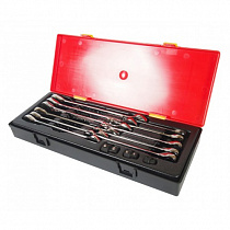 Набор ключей комбинированных трещоточных 8-19мм 14 предметов в кейсе 