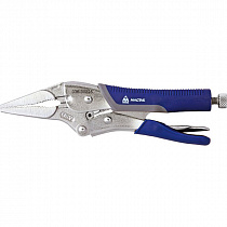 Зажим с фиксатором 225 мм, длинные губки 