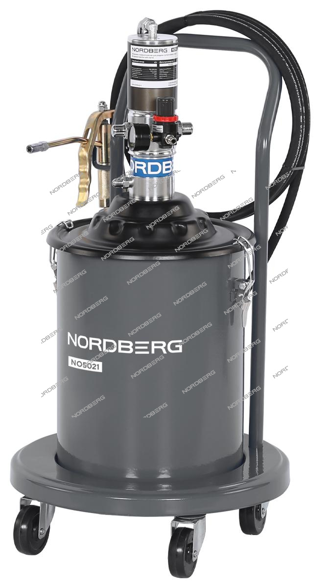 Установка пневматическая для раздачи густой смазки с баком, 20 л NORDBERG NO5021