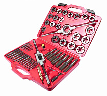 Набор метчиков и плашек (в кейсе) 51 предмет