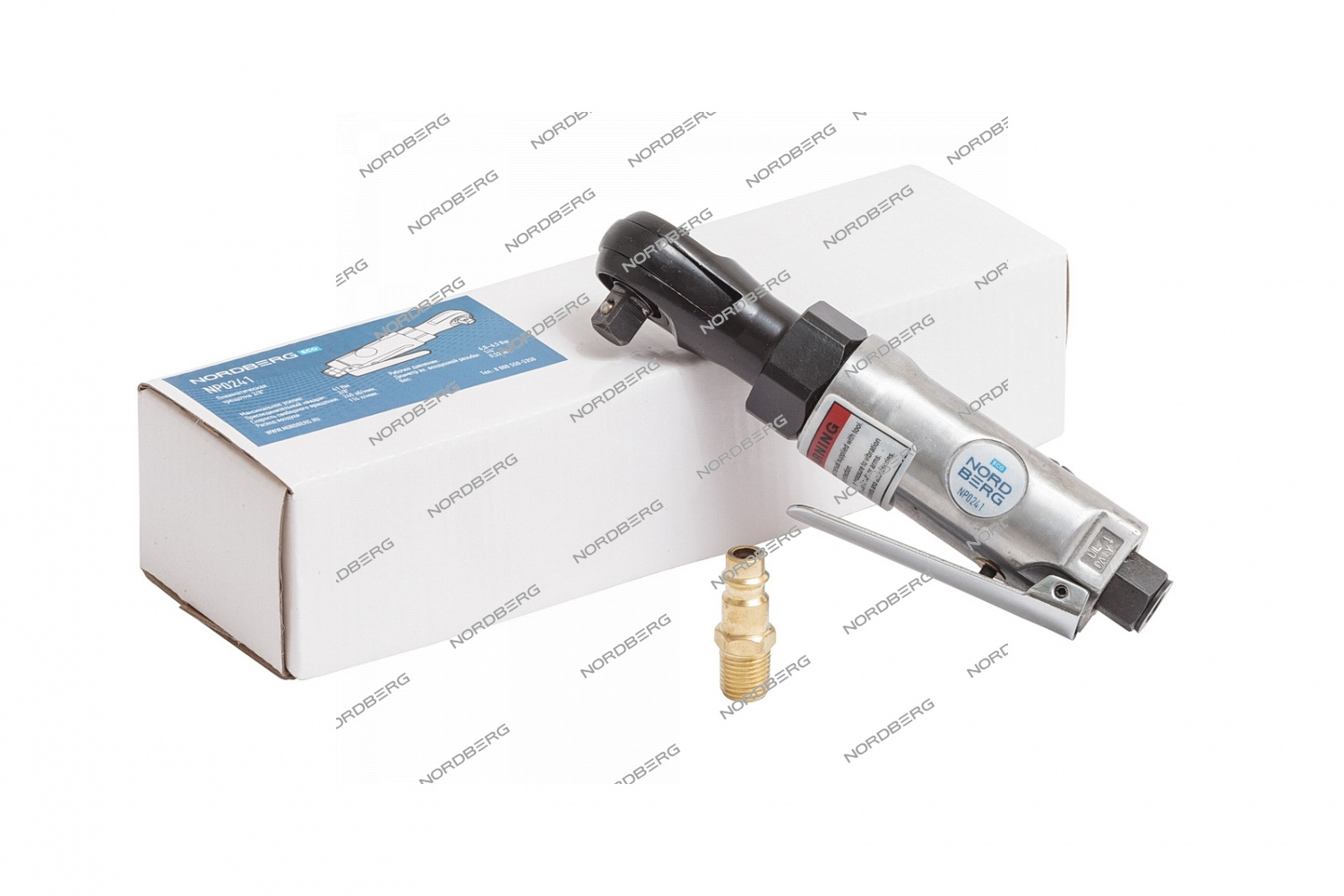 Пневмогайковерт угловой (пневмотрещотка) 3/8", 41 Нм NORDBERG NP0241