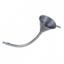 Воронка с гибким сливом, металлическая 