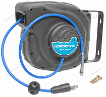 Шланг воздушный на катушке, ПУ, Ø 8x12 мм 25+1 м, серый корпус
