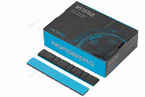 Грузики самоклеящиеся (4х5 г+4х10 г, L=14 см) Fe закругленные черные, 50 лент