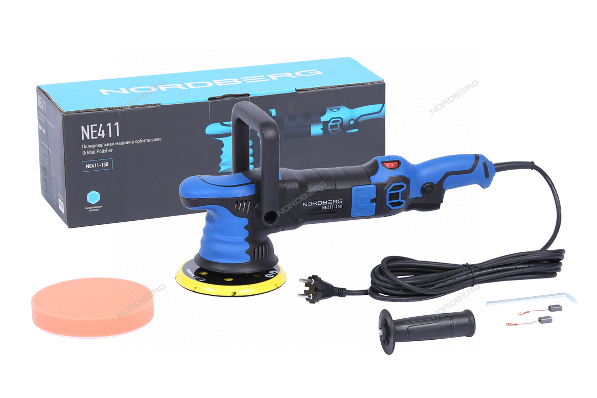 Полировальная машинка орбитальная, диск 150 мм, 2000-4800 об/мин