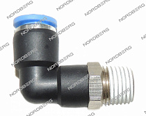 Переходник C.01.04.FPL 8-02 D8 1/4" для взрывной подкачки L-обр. для 4639 NORDBERG