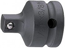 переходник ударный 1/2">3/8" с шариковым фиксатором kingtony