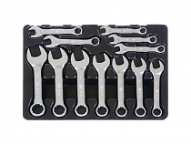 Набор укороченных комбинированных ключей, 12 предметов 