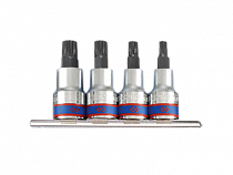 Набор торцевых насадок 1/2", SPLINE, М6-М12, 4 предмета