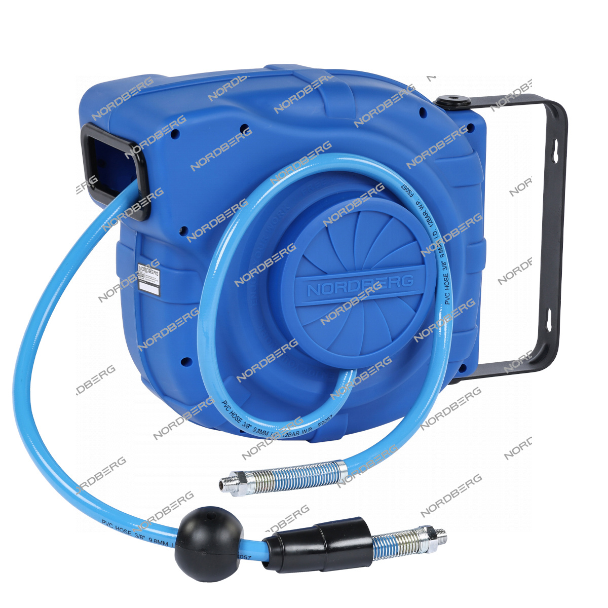 Шланг воздушный на катушке ПВХ диам. 10x16мм 14+1 м (15 м) NORDBERG 2115-10