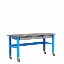 Стол промышленный Place 2000 на колесах с 3 ящиками