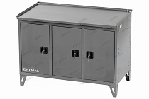 Верстак слесарный трехтумбовый, 3 серые створки