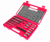 Набор экстракторов 5-16мм для болтов с сорванной внутренней резьбой (в кейсе) 25 предметов