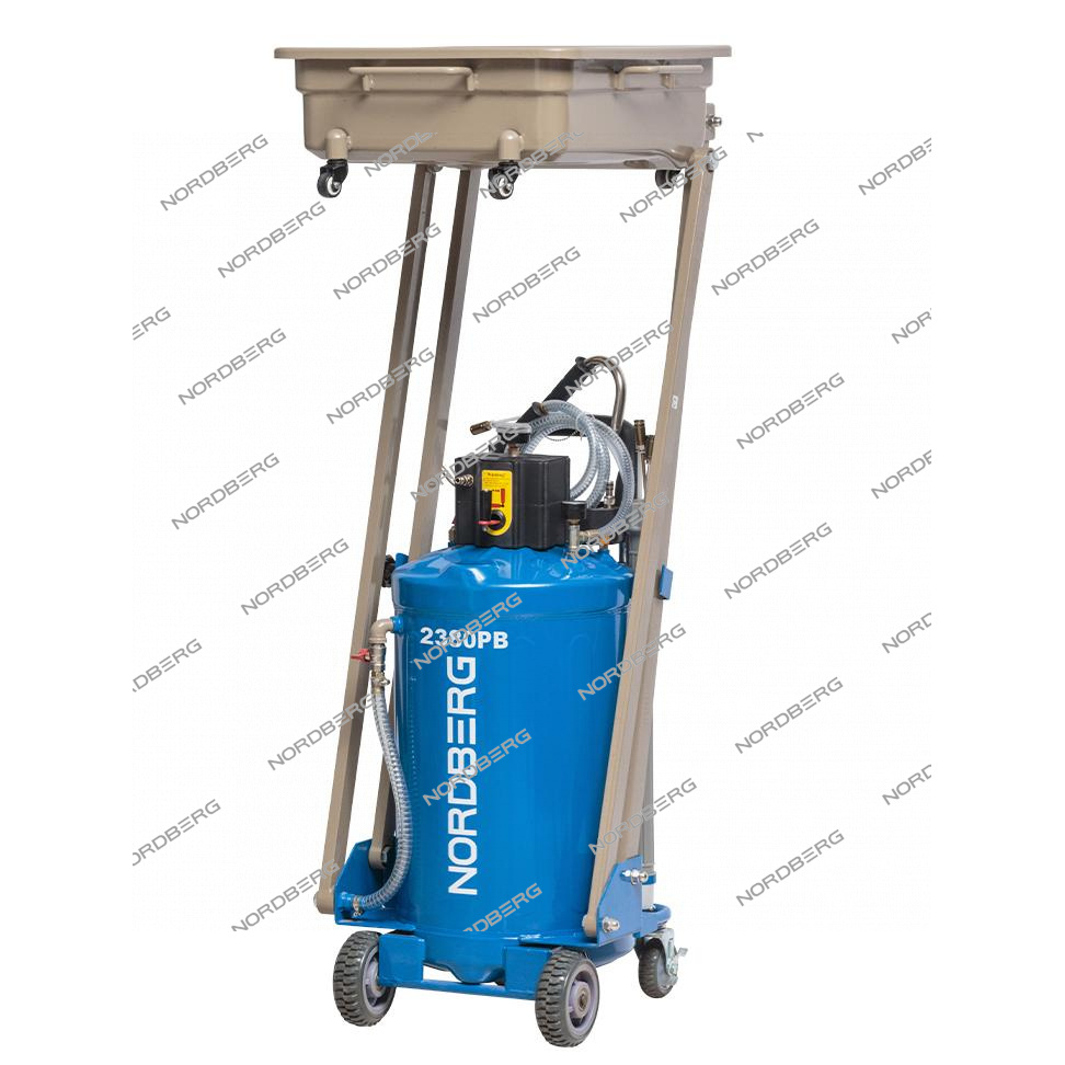 Установка для сбора масла пневматическая, 80 л (синяя) NORDBERG 2380PB