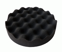 полировальник рифленый черный ультрамягкий 160мм, на липучке